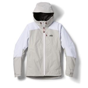 REI XeroDry GTX Jacket Women's XL Waterproof White GUC